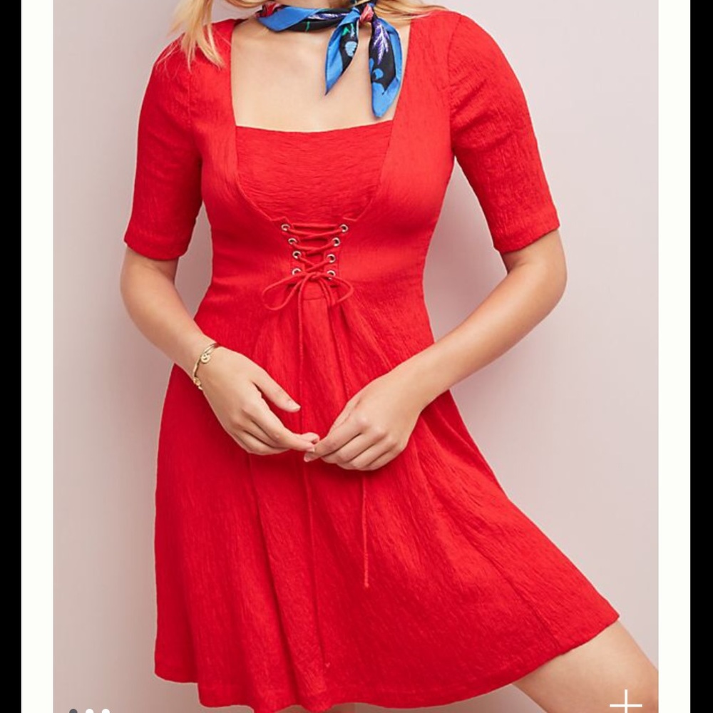 Anthropologie Juliet Corseted Dress